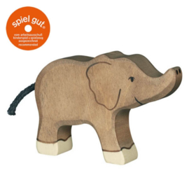 Holztiger olifant, klein, slurf omhoog