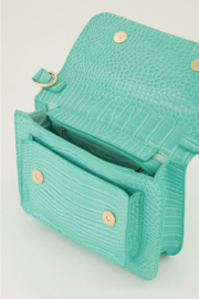 My Jewellery tas | schoudertas croco print mintgroen