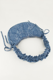 My Jewellery blauwe denim crossbody tas met ruffles