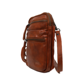 Bear Design kleine schoudertas 'Toni' cognac