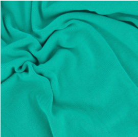 Zusss fijnbrei top met v-hals turquoise