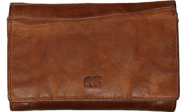 Bear Design kleine portemonnee | cognac