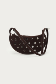 My Jewellery Bruine crossbody tas met studs