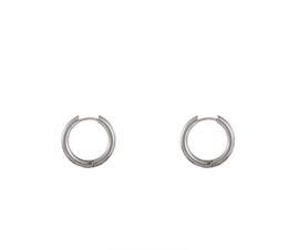 Go Dutch Label oorbellen | hoop 3 x 16mm zilver