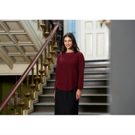 marta du chateau knitted top dagmar bordeaux