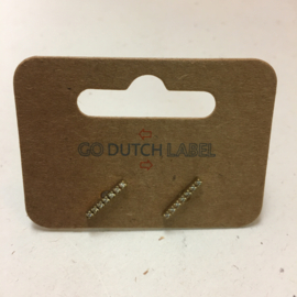 Go Dutch Label oorbellen | knopjes steentjes goud.
