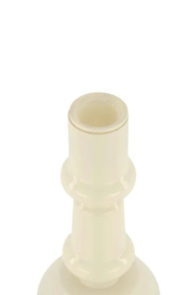 Zusss glazen kandelaar 18cm  zand