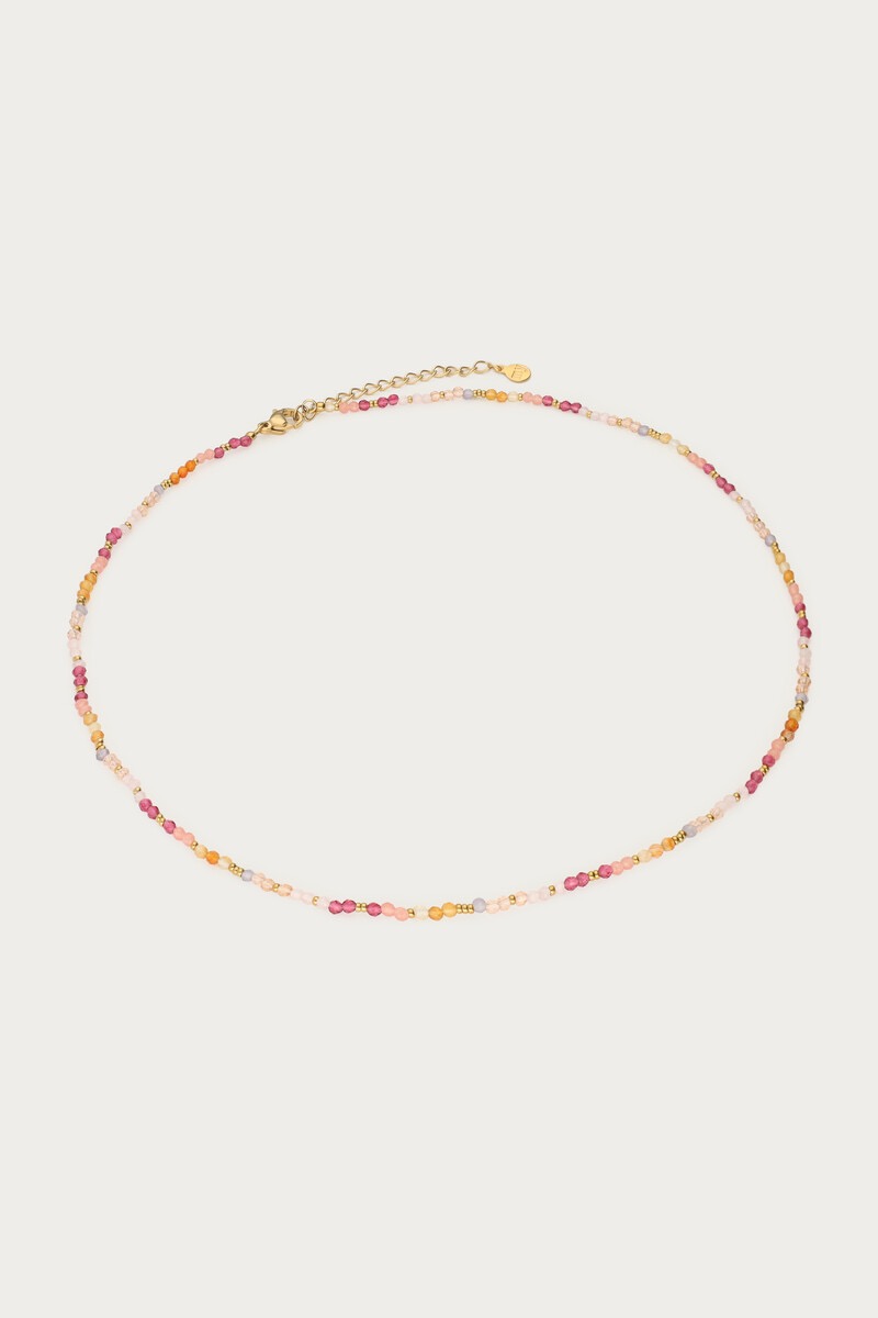 My Jewellery Botanical ketting met roze kralen