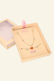 My Jewellery kinder giftbox | bloemen ketting & armband zilver