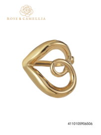 rose en camellia verstelbare ring