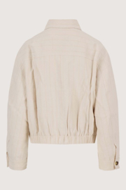 zusss jasje van structuur materiaal off white