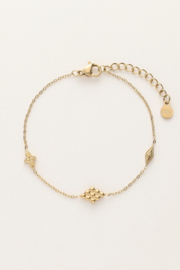My jewellery armband met ruitjes goud