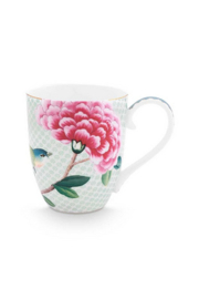 Pip Studio blushing birds XL mok wit