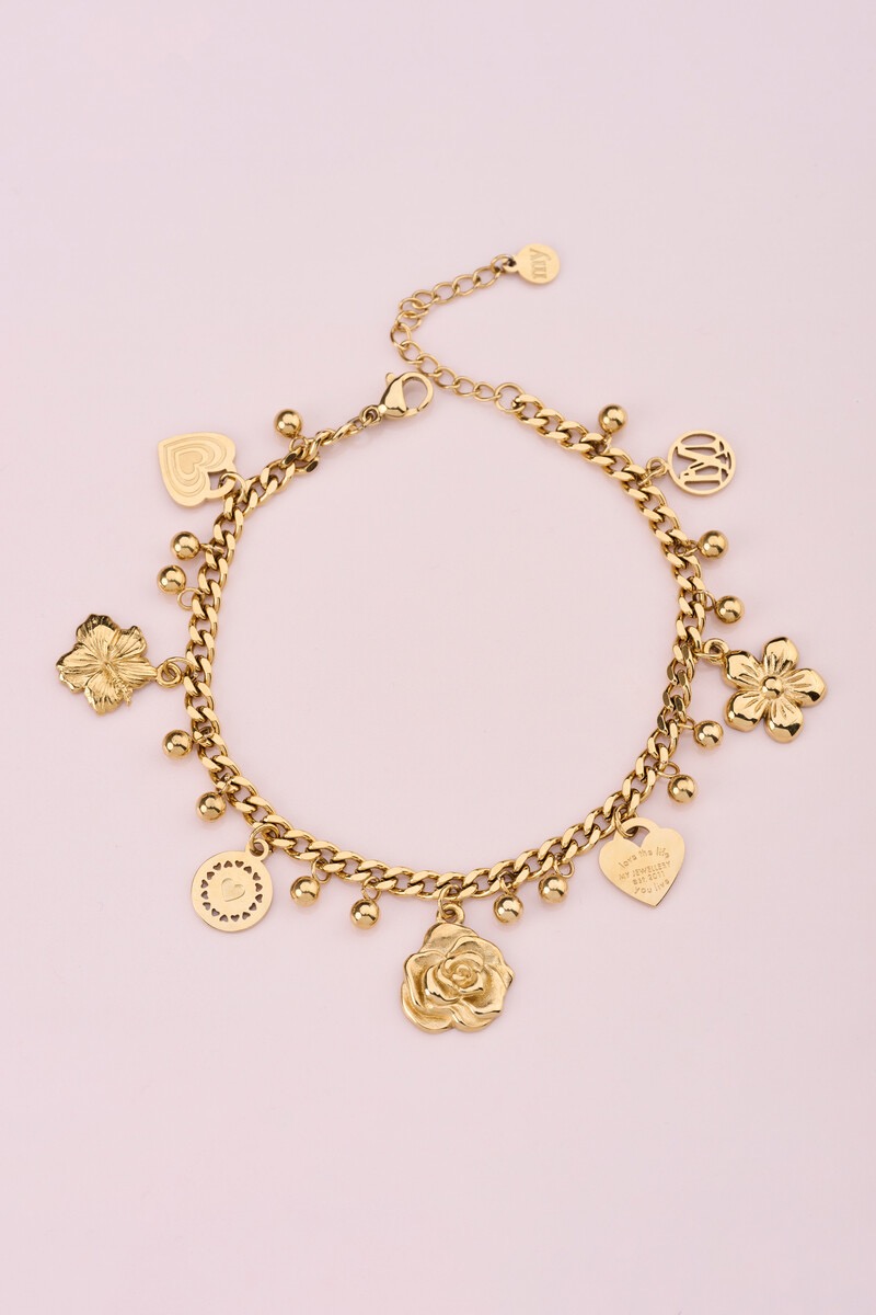 My Jewellery Botanical armband met candy bloemen