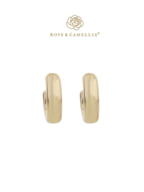 rose en camellia oorbellen