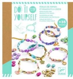 Djeco knutselen | armbandjes papieren kralen