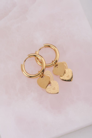 My Jewellery oorbellen | candy couture hartjes goud