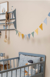Little Dutch slinger met vlaggetjes blauw