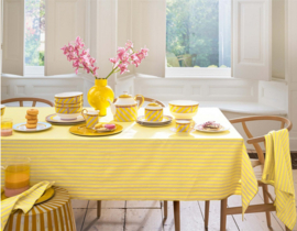 Pip Studio Table Cloth Stripes Yellow 160x250cm