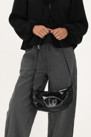 My jewellery zwarte crossbody tas met lak
