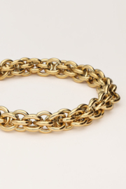 My jewellery armband met ronde schakels goud