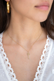 My Jewellery Vintage minimalistische ketting met sleutel zilver