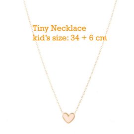 Go Dutch Label tiny dutchies kinderketting | hartje email koraal goud.