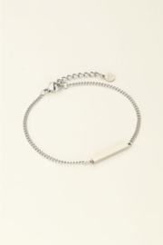 my jewellery armband | armband met balkje zilver*