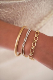 My Jewellery armband | Armband met schakels en bolletjes goud