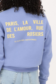 My Jewellery Lichtblauwe sweater "Paris la ville de l'amour"
