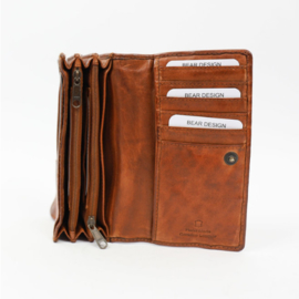 Bear Design portemonnee 'Gilda' | cognac