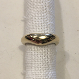My Jewellery ring | verstelbare ring bol v vorm goud.