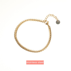 Go Dutch Label armband snake Bracelet goud