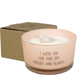 my flame Sojakaars - I wish you love and joy forever and always - Green Tea Time
