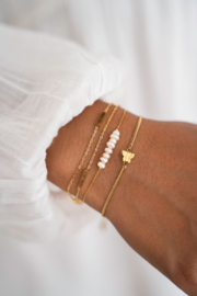 My Jewellery armband dubbel staafjes goud