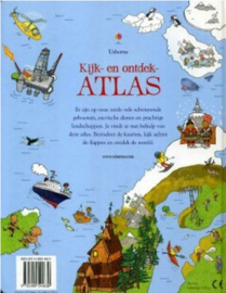Boek Usborne kijk onder het flapje Geïllustreerde atlas