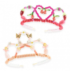 Djeco kralen duo van tiara's roze