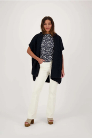 zusss mouwloos vest donkerblauw