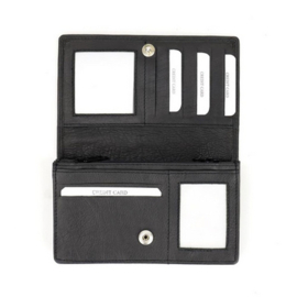 Bear Design overslag portemonnee | zwart