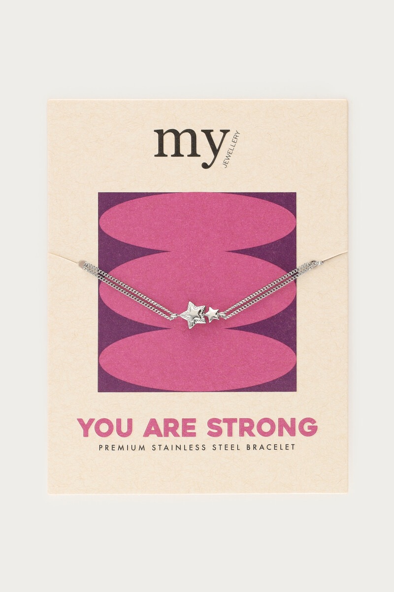 My Jewellery special armband "you are strong" zilver
