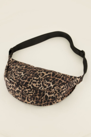 My Jewellery Bruine crossbody tas met luipaard print