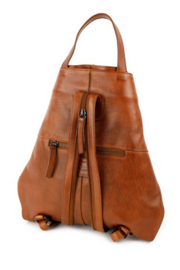 Bear design vouwugzakje 'Lisa' cognac
