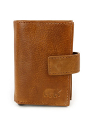 Bear design XL Pasjeshouder 'Mo' cognac