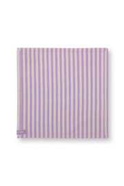 Pip Studio Set/4 Napkins Stripes Lilac 40x40cm