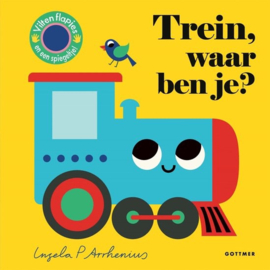 Trein, waar ben je? | karton flapjesboekje