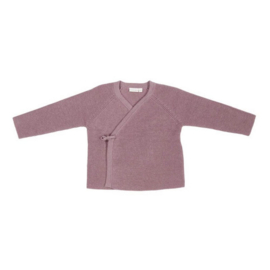 Little Dutch gebreid vest overslag | mauve
