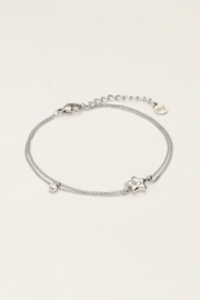 My jewellery armband ster strass zilver