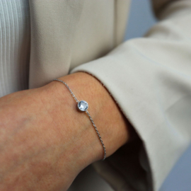 Camps & Camps armband Little Silver Stone Bracelet zilver