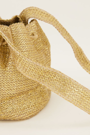 My Jewellery ronde schoudertas met kwastjes goud
