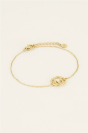 my jewellery letter armband | initial in ronde bedel